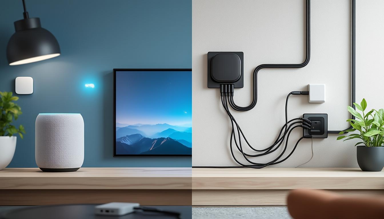 découvrez pourquoi les solutions sans-fil dominent désormais la domotique : simplicité d'installation, flexibilité et évolutivité ont fait du sans-fil le choix préféré pour moderniser les maisons connectées.